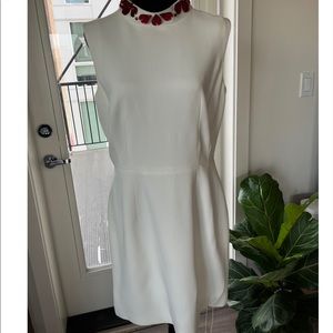 Alexander McQueen White & Red Detail Minidress